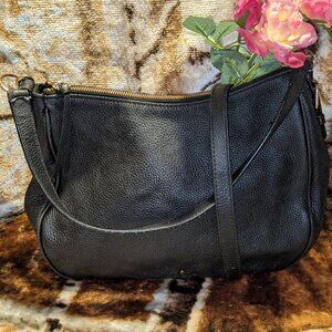 kate spade black medium leather handbag shoulder bag crossbody